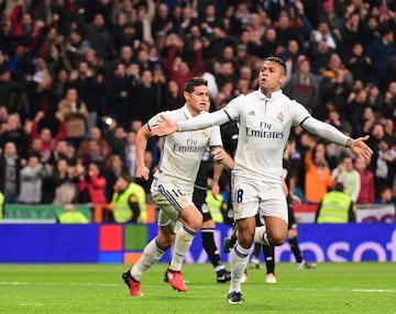 Mariano Diaz celebrates