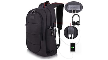 Estos morrales tienen bolsillos antirrobo, son impermeables e ideales para portátiles