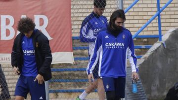 Samaras se ha ejercitado hoy al margen de sus compañeros.