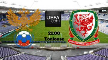 Follow Russia vs. Wales live and direct online, third Euro 2016 Group B, today Monday June 20 at 21:00 in AS