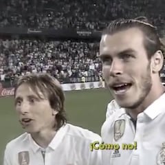 Bale y Modric no se creían que no daban el trofeo en Málaga
