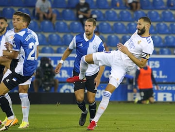 Benzema anotó el 0-1.