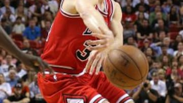 Mike Dunleavy durante las semifinales de la Conferencia Este ante los Miami Heat.