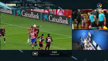 El decisivo penalti en el 92' que es casi imperceptible por TV