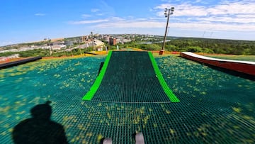 POV de Jesper Tjäder en SkiStar Hammarbybacken, Estocolmo, Suecia