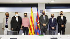 Mesa del Voto de Censura contra la Junta Directiva del FC Barcelona
 GERMAN PARGA/FCBARCELONA
 29/09/2020