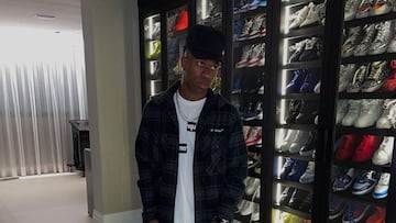 Real Madrid's Vinicius shows off his favourite corner