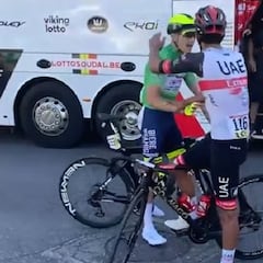 Molano, descalificado del Dauphiné tras golpear a Hugo Page