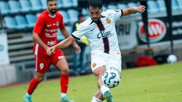Morlanes, centrocampista del RCD Mallorca en pretemporada.
