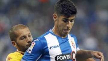 Marco Asensio, ante el Sporting de Gijón.