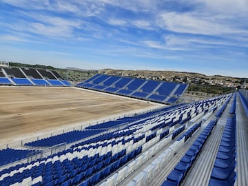 El Real Zaragoza jugará como local las dos próximas temporadas en un campo prefabricado de 20.103 asientos, que permitirá recortar notablemente los plazos de entrega de la Nueva Romareda.