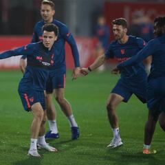 Idrissi y Acuña, listos para afrontar la cita ante el Celta