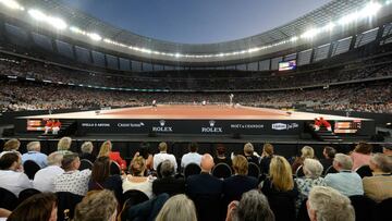 R¨¦cord mundial para el duelo ben¨¦fico de Nadal y Federer