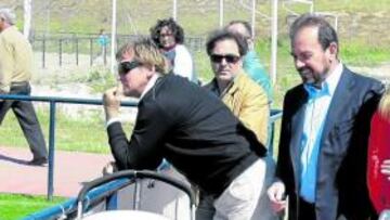 Schuster en el entrenamiento del Getafe