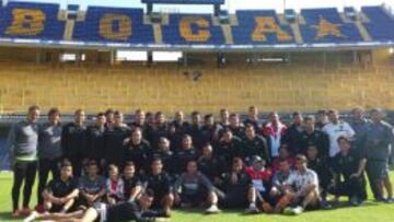 Palestino sufrió el robo mientras entrenaba en La Bombonera.
