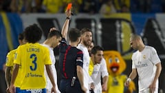 Derby ref Borbalán has sent off eight Real Madrid players