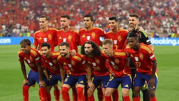 Once de España an te Francia, en la semifinal de la Eurocopa.