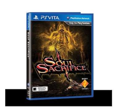 Carátula reversible para Soul Sacrifice en Europa