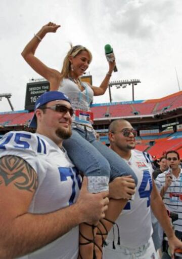 Inés Sainz, la reina del Media Day de la Super Bowl