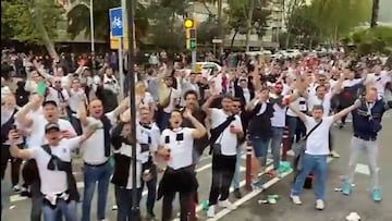 Sale a la luz la épica llegada del Eintracht al Camp Nou entre la marea blanca