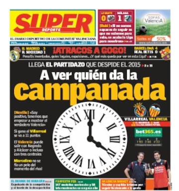 Las últimas portadas de la prensa deportiva del 2015