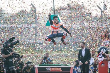 Un año del sexto festín en MotoGP del caníbal Márquez