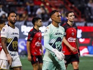 during the 8th round match between Tijuana and Pumas UNAM as part of the Liga BBVA MX Varonil, Torneo Clausura 2026 at Caliente Stadium, on February 27, 2026 in Tijuana, Baja California, Mexico.