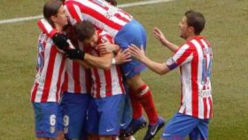 Arda, Diego, Adrián y Falcao, en el once de Simeone