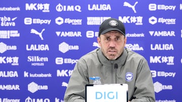 Rueda de prensa del entrenador del Alavés.