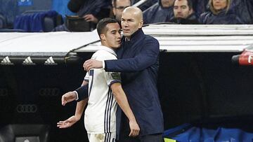 Lucas Vázquez y Zidane.