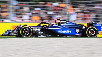 Logan Sargeant, con el Williams en Australia.