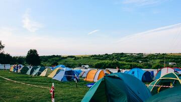 Acampar es parte fundamental de un festival