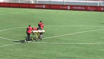 La linier en el partido de Matapiñonera siendo trasladada.