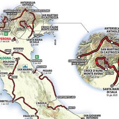 Giro 2019: siete metas en alto y 58,5 km de crono individual