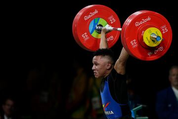 Las diez medallas de Colombia en halterofilia en la historia de los Juegos Olímpicos.