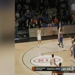 Vean la polémica jugada que ha provocado que el entrenador del Efes pida que se repita el partido