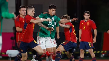 El equipo de Gerardo Espinoza, quien debutó como entrenador Sub 23, sacó un meritorio empate en duelo disputado en la Ciudad Deportiva de Las Rozas.