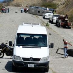 Así fue el accidente del micro en el que viajaban Wanchope y Marcos Díaz en Venezuela en 2016