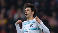 Joao Felix celebra un gol con el Chelsea.