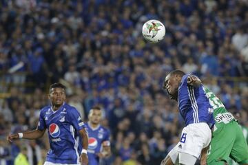 Con goles de Vladimir Hernández y Roberto Ovelar, Millonarios y Nacional igualaron 1-1 en partido valido por la fecha 9 de la Liga Águila. Wuilker Fariñez fue la figura.