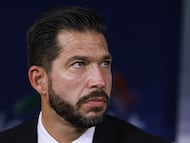 Benjamin Mora head coach of Atlas during the game Atlas vs Mazatlan FC, corresponding to Round 13 of the Torneo Apertura 2023 of the Liga BBVA MX, at Jalisco Stadium, on October 20, 2023.
<br><br>
Benjamin Mora director tecnico de Atlas durante el partido Atlas vs Mazatlan FC, correspondiente a la Jornada 13 del Torneo Apertura 2023 de la Liga BBVA MX, en el Estadio Jalisco, el 20 de Octubre de 2023.