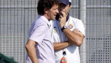 <b>SIEMPRE JUNTOS. </b>Planes y Pochettino son los grandes responsables de confeccionar la plantilla.