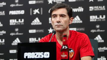 Marcelino, en rueda de prensa.