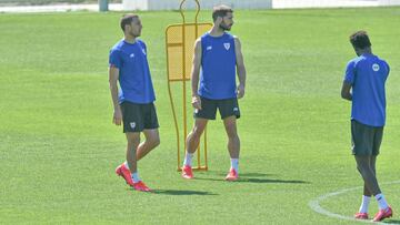 De Marcos, con Yeray y Williams en la sesi&oacute;n de hoy