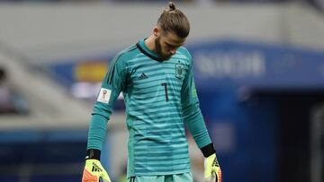El guardameta español del Manchester United, David de Gea, con la Selección.