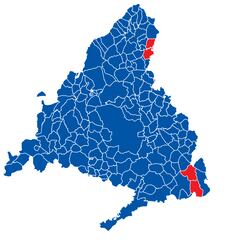 Los cuatro municipios de Madrid donde no ganó Ayuso las elecciones del 28M