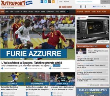 Portadas de la prensa extranjera