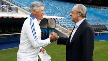 11/09/21   REAL MADRID SALUDO FLORENTINO PEREZ ANCELOTTI