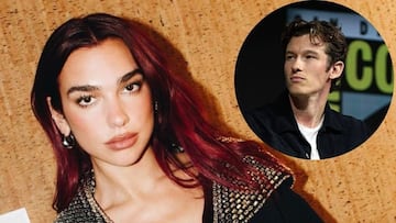 Dua Lipa and Callum Turner