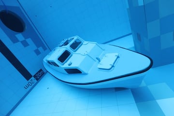 Con detalles como un barco hundido para practicar.